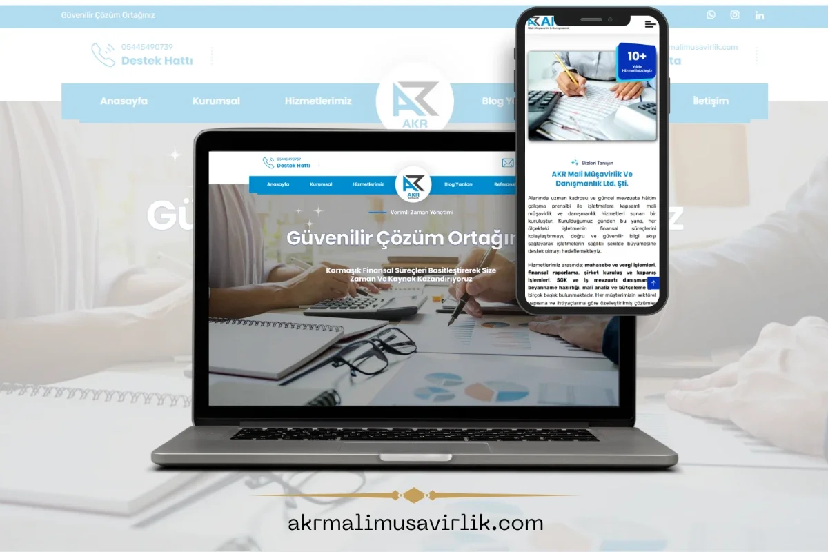 AKR Mali Müşavirlik Web Sitesi